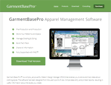 Tablet Screenshot of garmentbasepro.com